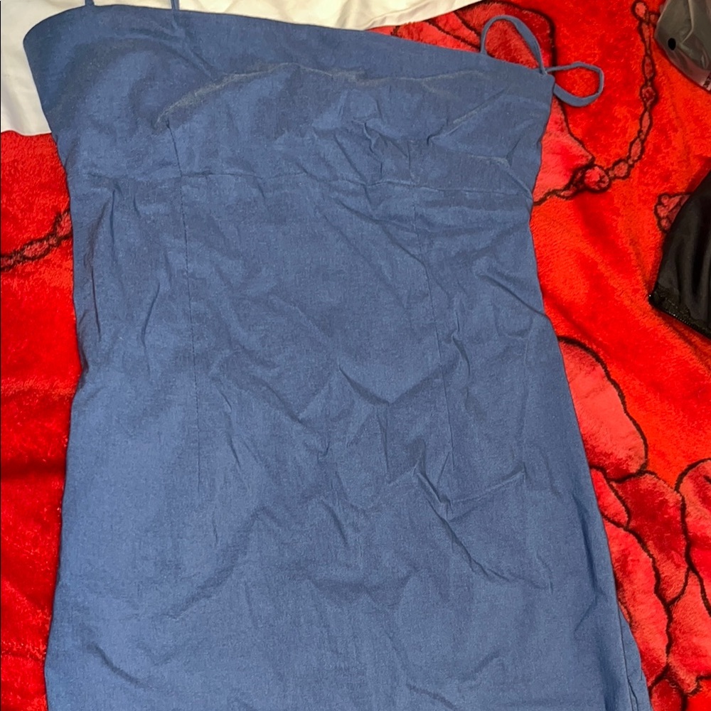 David K Blue Dress